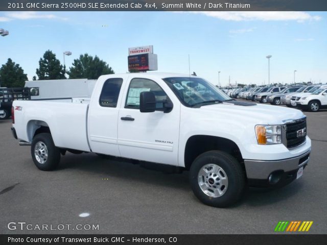 2011 GMC Sierra 2500HD SLE Extended Cab 4x4 in Summit White