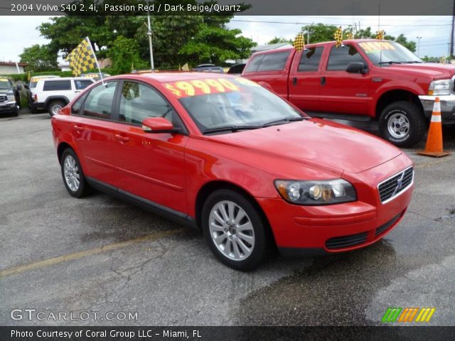 2004 Volvo S40 2.4i in Passion Red