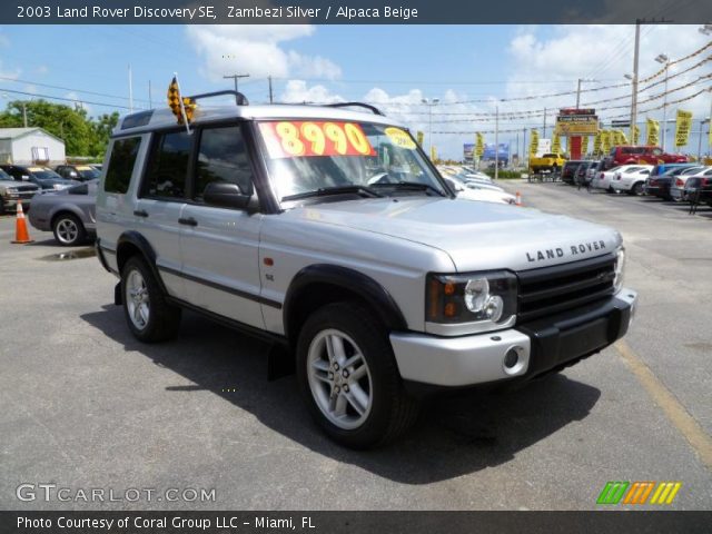 2003 Land Rover Discovery SE in Zambezi Silver