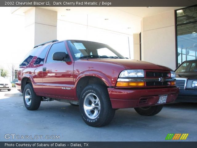 2002 Chevrolet Blazer LS in Dark Cherry Red Metallic