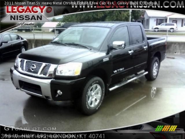 2011 Nissan Titan SV Heavy Metal Chrome Edition Crew Cab 4x4 in Galaxy Black