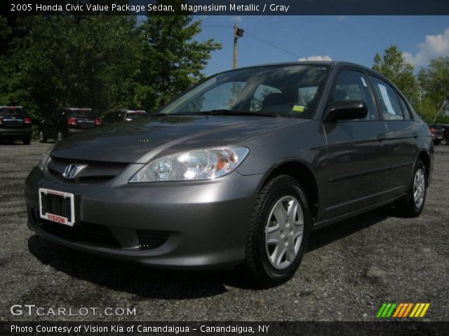 2005 Honda Civic Value Package Sedan in Magnesium Metallic