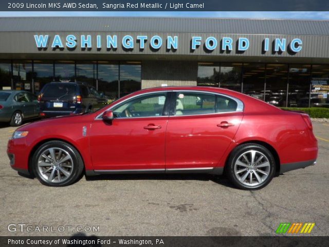2009 Lincoln MKS AWD Sedan in Sangria Red Metallic