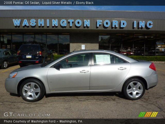 2008 Pontiac G6 Sedan in Liquid Silver Metallic