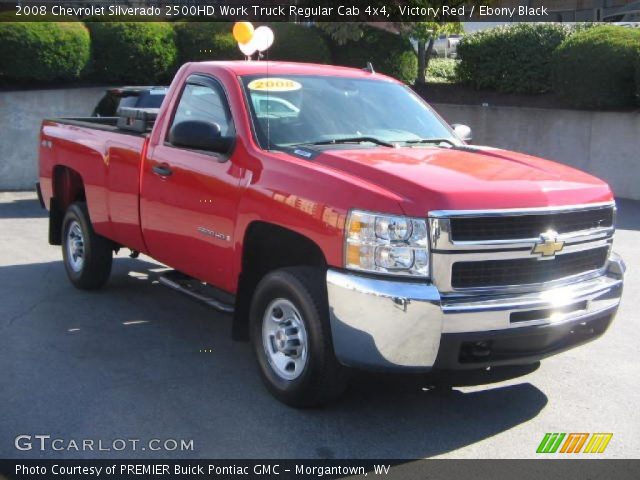 2008 Chevrolet Silverado 2500HD Work Truck Regular Cab 4x4 in Victory Red