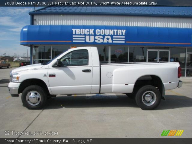 2008 Dodge Ram 3500 SLT Regular Cab 4x4 Dually in Bright White