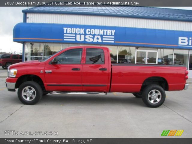 2007 Dodge Ram 3500 SLT Quad Cab 4x4 in Flame Red