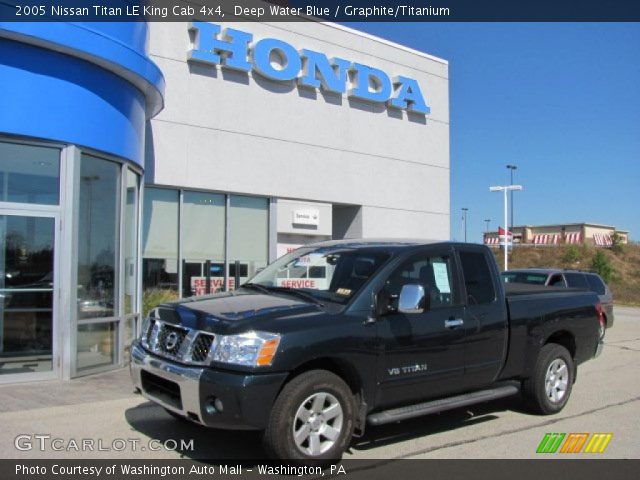 2005 Nissan Titan LE King Cab 4x4 in Deep Water Blue
