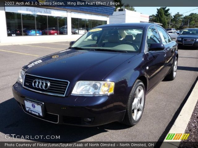 2003 Audi A6 3.0 quattro Sedan in Ming Blue Pearl Effect