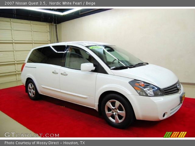 2007 Nissan Quest 3.5 in Nordic White Pearl