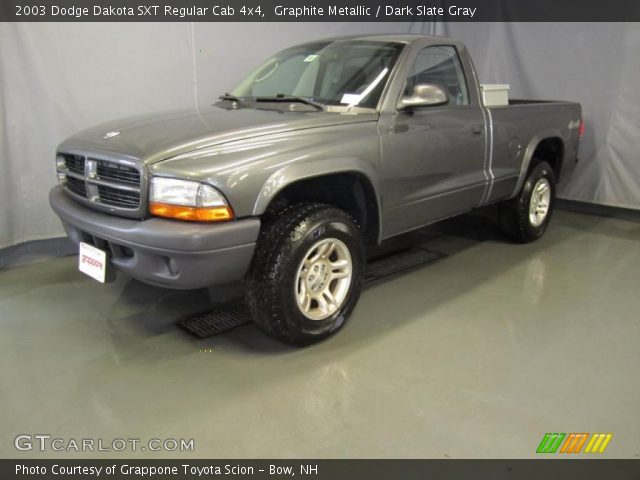 2003 Dodge Dakota SXT Regular Cab 4x4 in Graphite Metallic