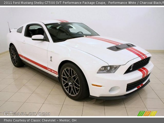2011 Ford Mustang Shelby GT500 SVT Performance Package Coupe in Performance White
