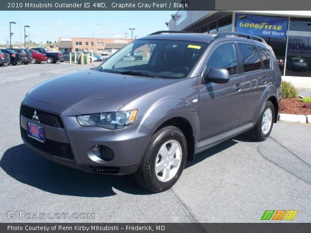 2010 Mitsubishi Outlander ES 4WD in Graphite Gray Pearl