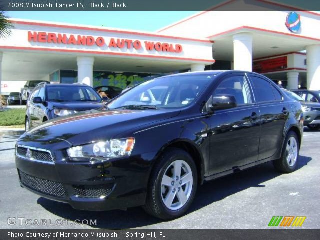 2008 Mitsubishi Lancer ES in Black