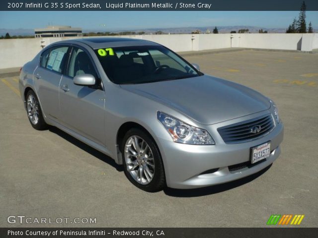 2007 Infiniti G 35 S Sport Sedan in Liquid Platinum Metallic