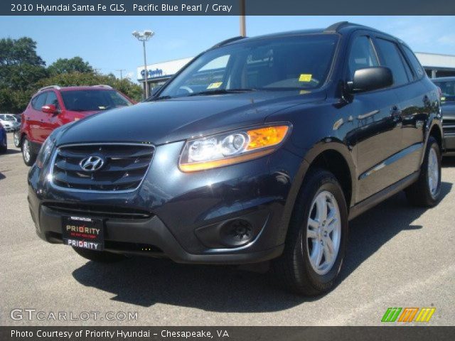2010 Hyundai Santa Fe GLS in Pacific Blue Pearl