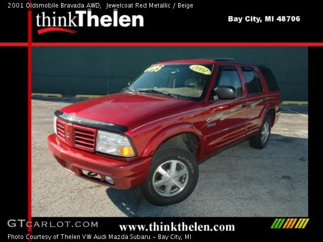 2001 Oldsmobile Bravada AWD in Jewelcoat Red Metallic