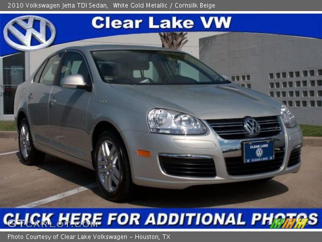 2010 Volkswagen Jetta TDI Sedan in White Gold Metallic