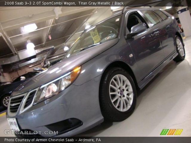 2008 Saab 9-3 2.0T SportCombi Wagon in Titan Gray Metallic