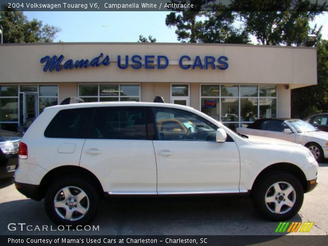 2004 Volkswagen Touareg V6 in Campanella White