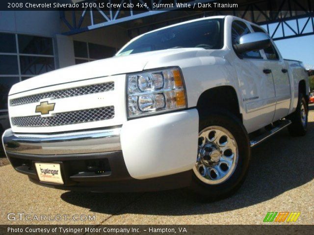 2008 Chevrolet Silverado 1500 LS Crew Cab 4x4 in Summit White