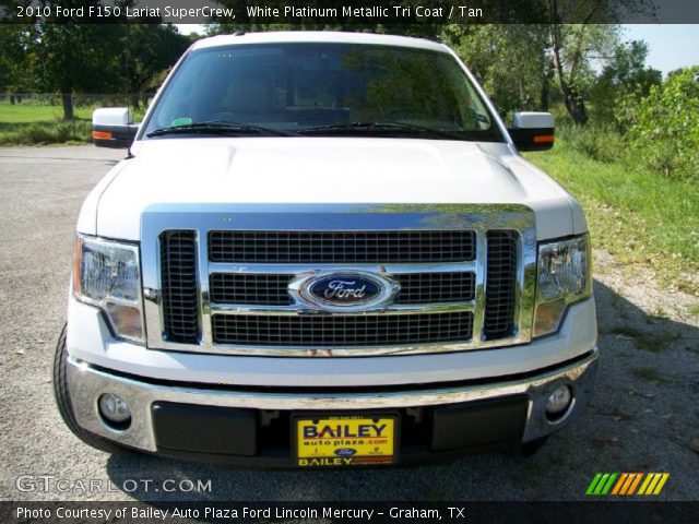 2010 Ford F150 Lariat SuperCrew in White Platinum Metallic Tri Coat