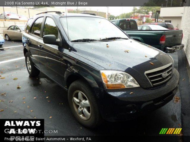 2008 Kia Sorento LX 4x4 in Midnight Blue