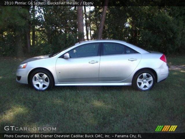 2010 Pontiac G6 Sedan in Quicksilver Metallic