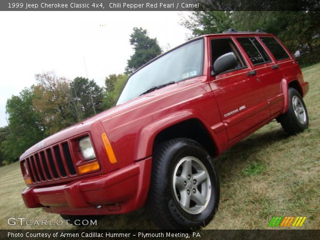 1999 Jeep Cherokee Classic 4x4 in Chili Pepper Red Pearl