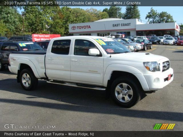 2010 Toyota Tacoma V6 SR5 TRD Sport Double Cab 4x4 in Super White