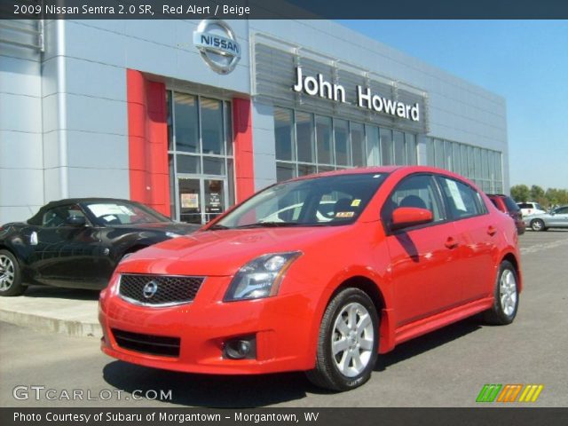 2009 Nissan Sentra 2.0 SR in Red Alert