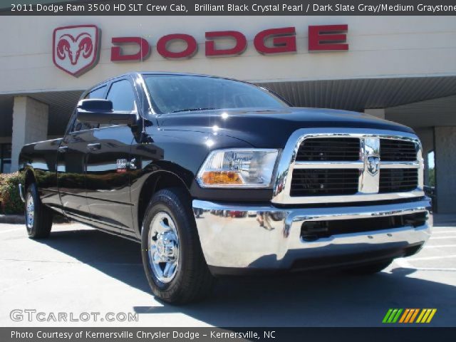 2011 Dodge Ram 3500 HD SLT Crew Cab in Brilliant Black Crystal Pearl