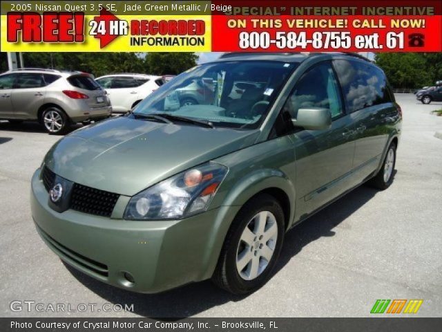 2005 Nissan Quest 3.5 SE in Jade Green Metallic
