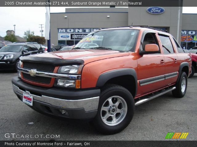 2005 Chevrolet Avalanche Z71 4x4 in Sunburst Orange Metallic