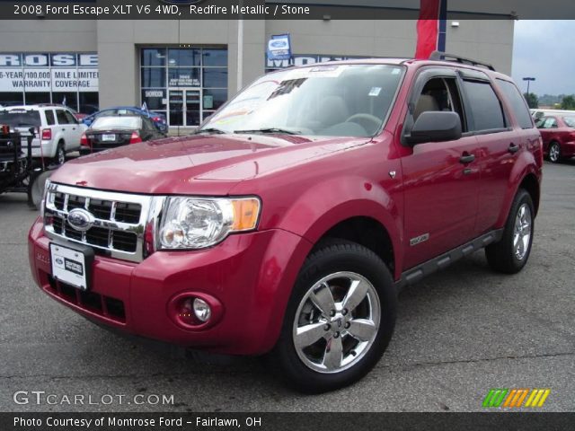 2008 Ford Escape XLT V6 4WD in Redfire Metallic
