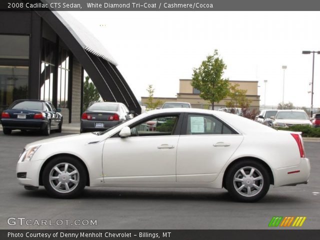 2008 Cadillac CTS Sedan in White Diamond Tri-Coat