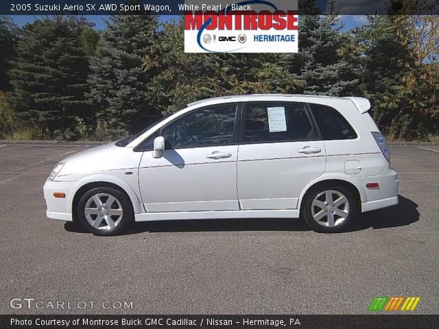 2005 Suzuki Aerio SX AWD Sport Wagon in White Pearl