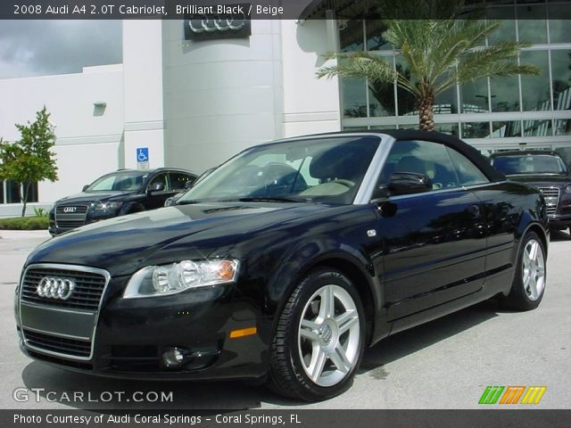 2008 Audi A4 2.0T Cabriolet in Brilliant Black