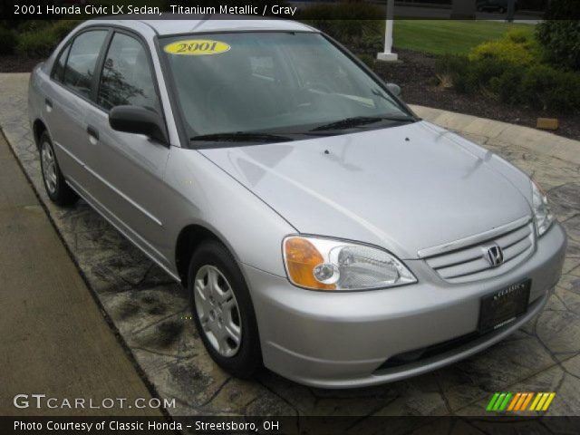 2001 Honda Civic LX Sedan in Titanium Metallic