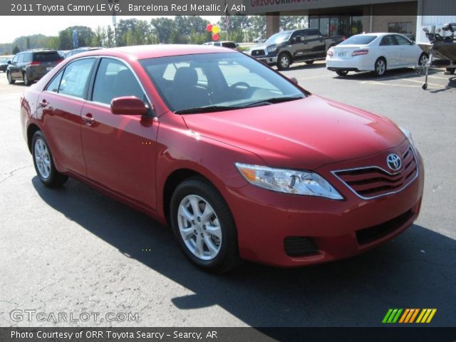 2011 Toyota Camry LE V6 in Barcelona Red Metallic