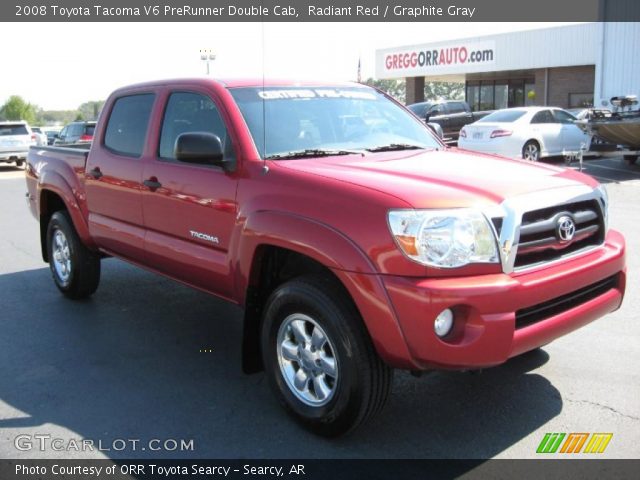 2008 Toyota Tacoma V6 PreRunner Double Cab in Radiant Red