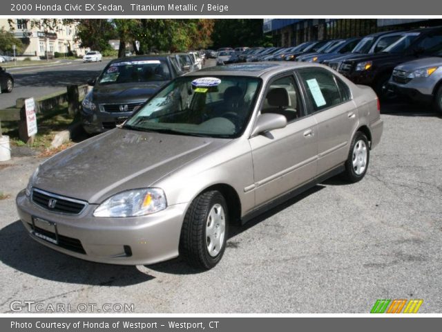 2000 Honda Civic EX Sedan in Titanium Metallic