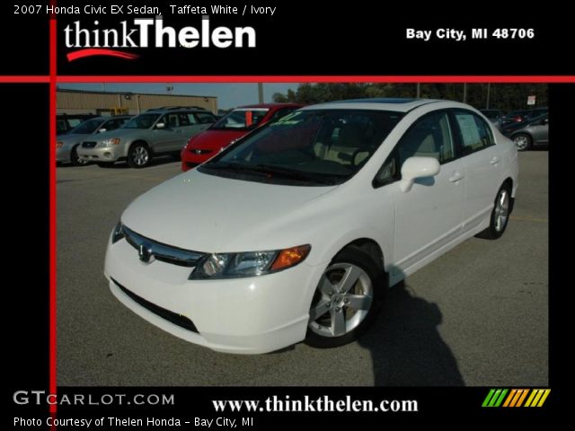2007 Honda Civic EX Sedan in Taffeta White