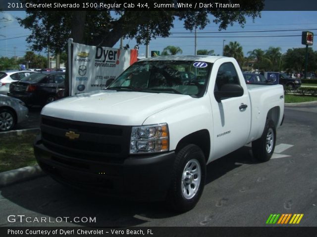 2011 Chevrolet Silverado 1500 Regular Cab 4x4 in Summit White