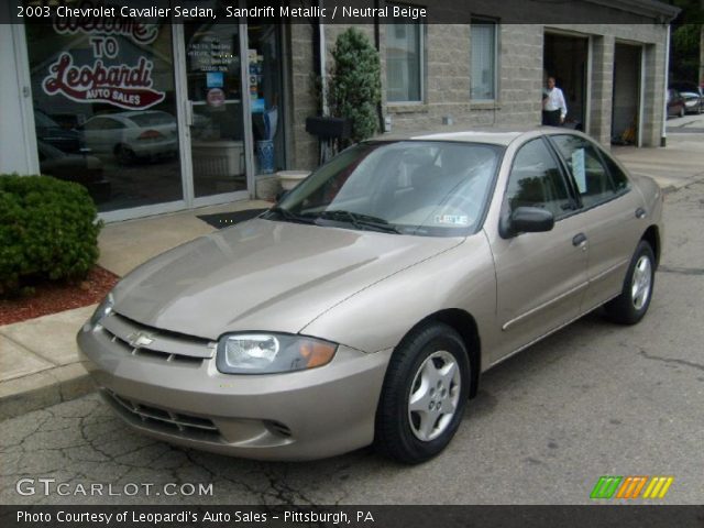 2003 Chevrolet Cavalier Sedan in Sandrift Metallic