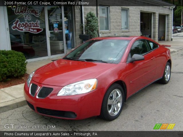 2006 Pontiac G6 GT Coupe in Crimson Red