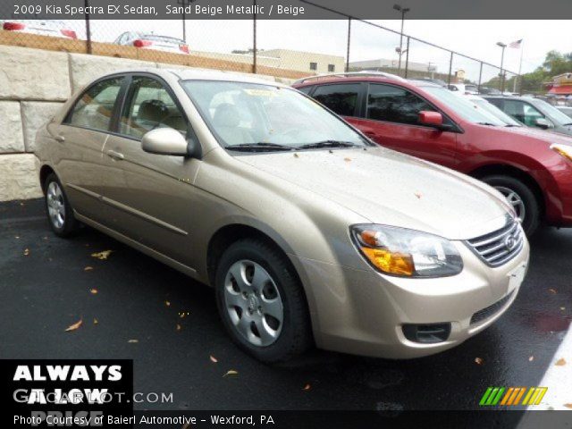 2009 Kia Spectra EX Sedan in Sand Beige Metallic