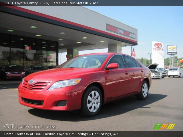 2011 Toyota Camry LE V6 in Barcelona Red Metallic