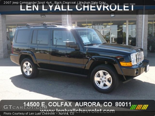2007 Jeep Commander Sport 4x4 in Black Clearcoat