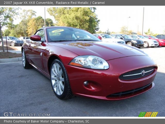 2007 Jaguar XK XK8 Convertible in Radiance Red Metallic